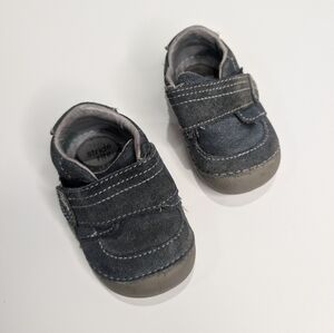 Stride Rite Soft Motion Blue Gray Suede Toddler Shoes | Size 3W